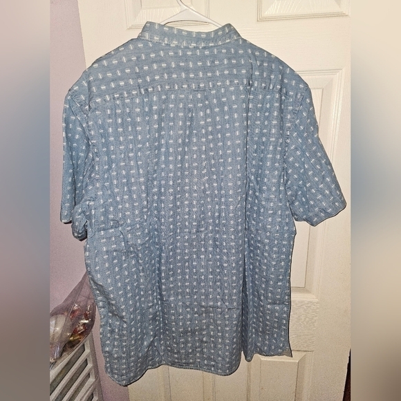 5 Old Navy Shirt Mens XXL  Short Sleeve Slim Fit Button Up Top Tall - Picture 7 of 15